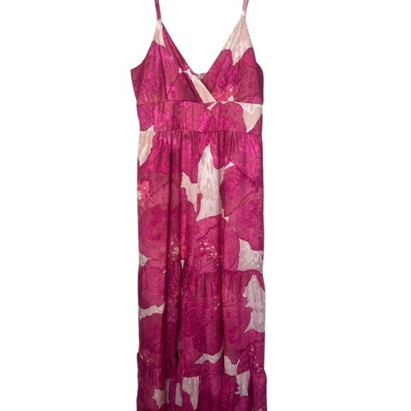 Excellent - Slate & Willow Pink Floral Jumpsuit - Size 6 -Rent the Runway! - Picture 7 of 13